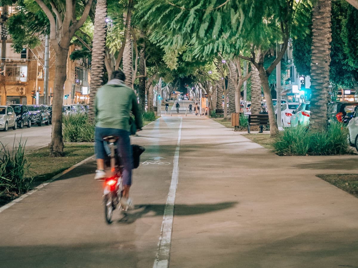 Sidewalk-Level Bike Lane