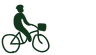 Icon of person riding bicycle
