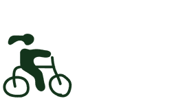 Icon of person riding bicycle quickly
